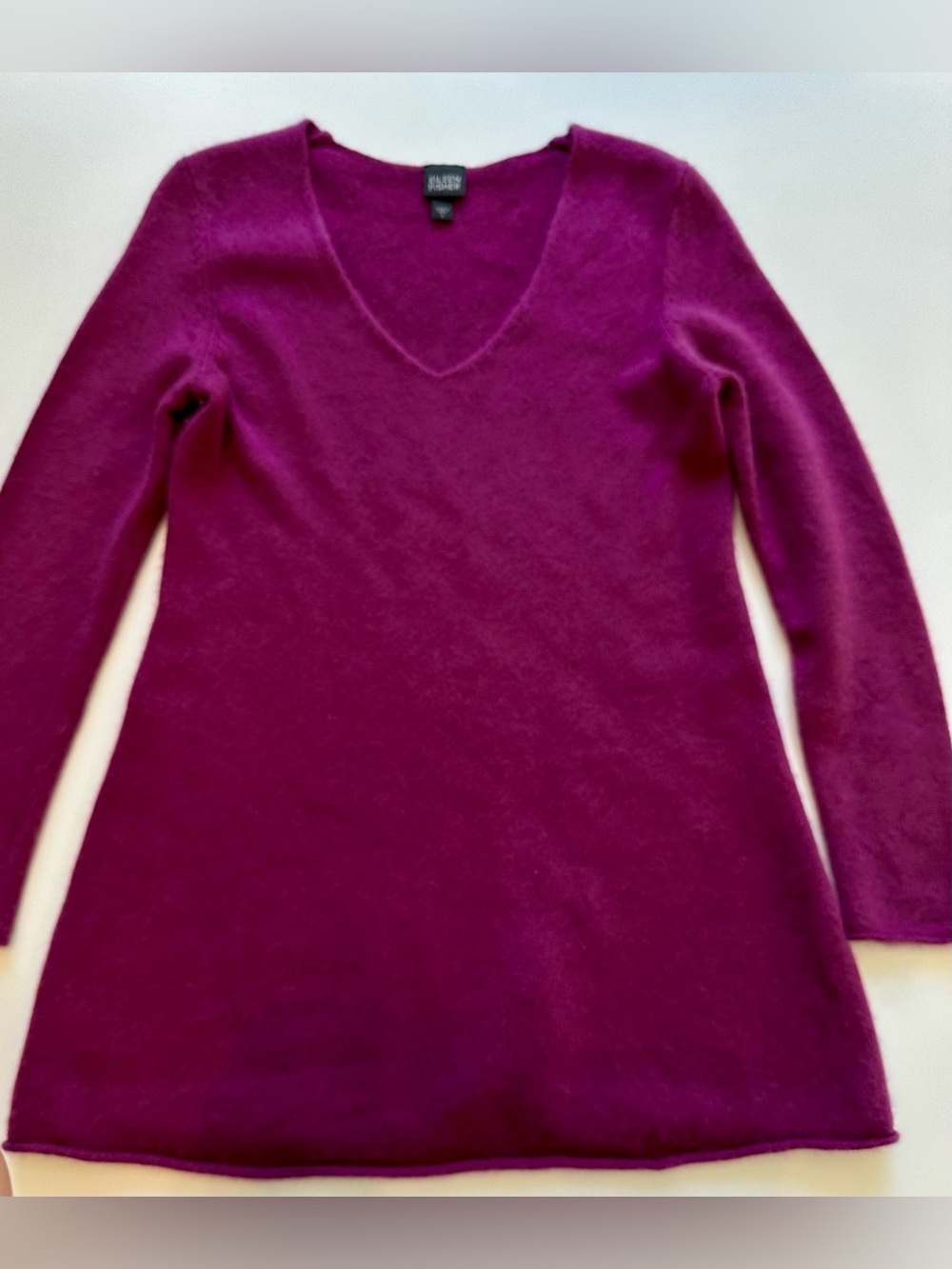 Eileen Fisher 100% Cashmere V-Neck Tunic Sweater S
